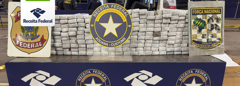 Operação conjunta entre Receita Federal e Força Nacional encontra 168 kg de substância análoga à maconha na Ponte Internacional da Amizade